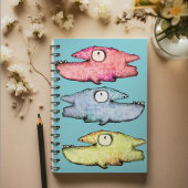 Funky Whimsical vis Notitieboek