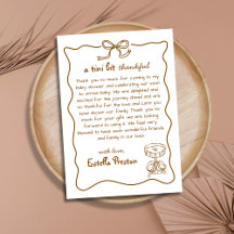 Funky Whimsicale Handgetekende Martini Baby Shower