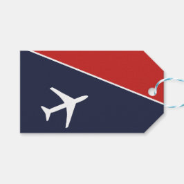 Funky White Plane Airplane Pilot Aviation Cadeaulabel