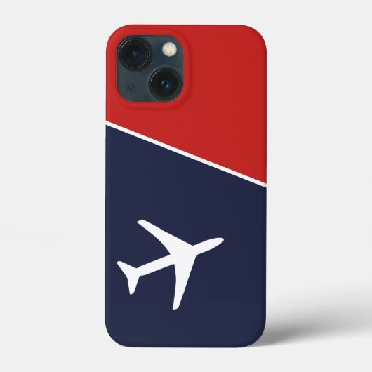 Funky White Plane Airplane Pilot Aviation Case-Mate iPhone Case (Achterkant)
