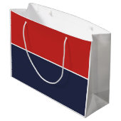 Funky White Plane Airplane Pilot Aviation Groot Cadeauzakje (Achterkant Gekanteld)