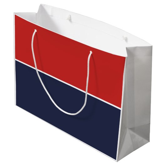 Funky White Plane Airplane Pilot Aviation Groot Cadeauzakje (Achterkant Gekanteld)