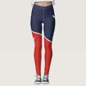 Funky White Plane Airplane Pilot Aviation Leggings (Voorkant)