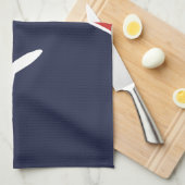 Funky White Plane Airplane Pilot Aviation Theedoek (Quarter Fold)