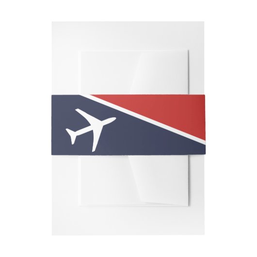 Funky White Plane Airplane Pilot Aviation Uitnodigingen Wikkel (Voorkant Voorbeeld)