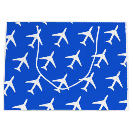 Funky White Plane Airplane Pilot Flying Airways Groot Cadeauzakje