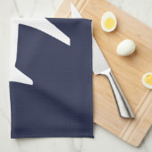 Funky White Plane Airplane Pilot Flying Theedoek (Quarter Fold)