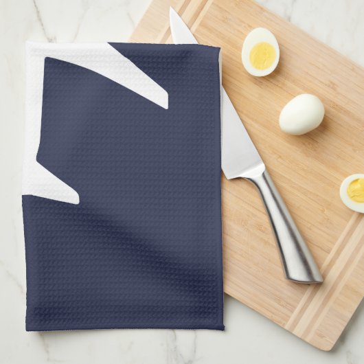 Funky White Plane Airplane Pilot Flying Theedoek (Quarter Fold)