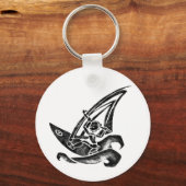 Funky Windsurfer Sleutelhanger (Voorkant)