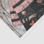 Funky Wired Cats Decoupage Tissuepapier (Detail)