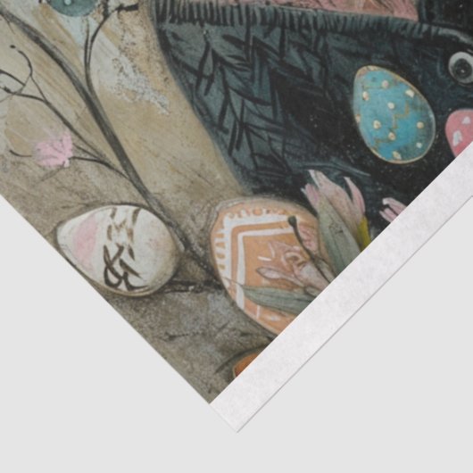 Funky Wired Cats Decoupage Tissuepapier (Detail)