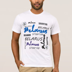 Funky Wit-Rusland Б а р у Boerste T-Shirt Boven