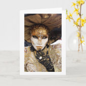 Funky Woman Folded Blank Wenskaart Kaart (Gele Bloem)