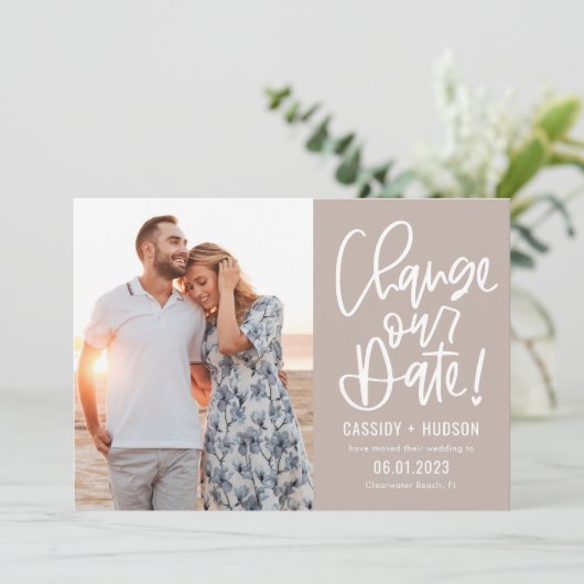 Funky Writable Color Change the Date Kaart (Staand voorkant)