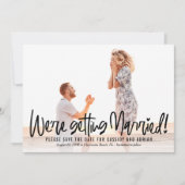 Funky Writable Color Save the Date Kaart (Voorkant)