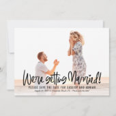 Funky Writable Color Save the Date Kaart (Voorkant)