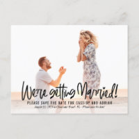 Funky Writing EDITABLE COLOR Save the Date