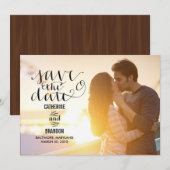 Funky Writing Save the Date - Hood (Voorkant / Achterkant)