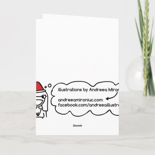 Funky Xmas Kaart (Achterkant)