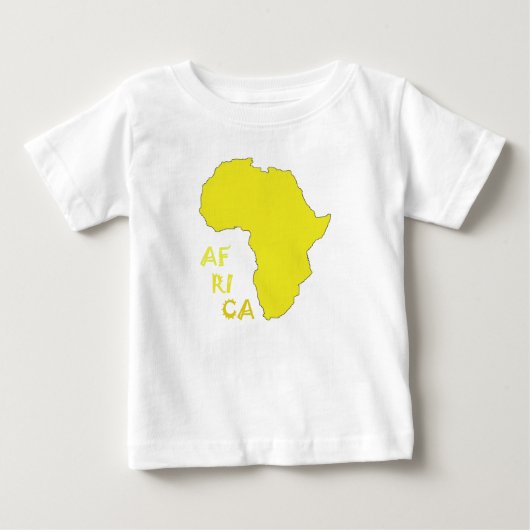 Funky Yellow Africa Map (Voorkant)