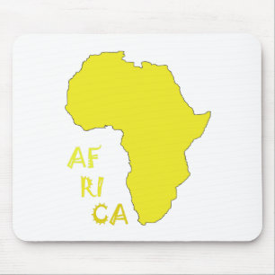 Funky Yellow Africa Map Muismat