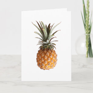 Funky Yellow Ananas Jouw tekst Wenskaart Kaart