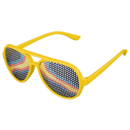 Funky Yellow Aviator Zonnebril (Gekanteld)