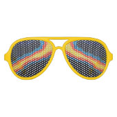 Funky Yellow Aviator Zonnebril (Voorkant)