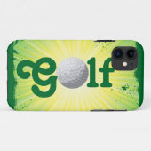 Funky Yellow Green Golf Ball iPhone 5 Hoesje (Achterkant (horizontaal))