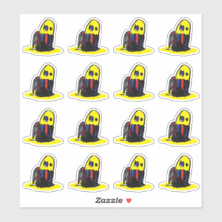 Funky Yellow Man - Vinyl Stickers op maat