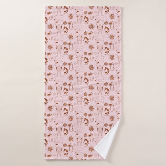 Funky Yoga Patroon Badhanddoek (Badhanddoek)