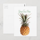 Funky Yummy Ananas Briefkaart (Voorkant / Achterkant)