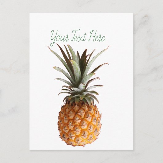 Funky Yummy Ananas Briefkaart (Voorkant)