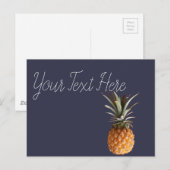 Funky Yummy Ananas Briefkaart (Voorkant / Achterkant)