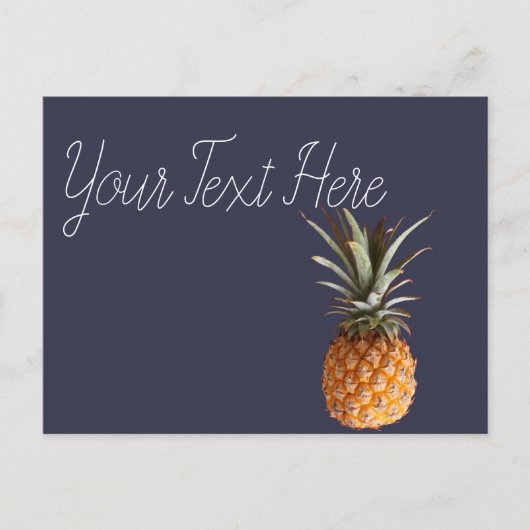 Funky Yummy Ananas Briefkaart (Voorkant)