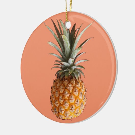 Funky Yummy Pineapple Circle Ornament (Links)