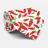 Funky Yummy Red Carrots Pattern Stropdas (Opgerold)