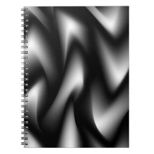 Funky Zebra Abstract Zwart en Wit Notitieboek