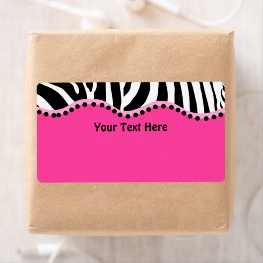 Funky Zebra Avery Label (Insitu)