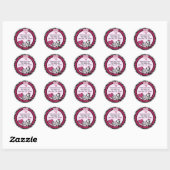 Funky Zebra Baby shower Envelop etiketten afdichti (Vel)