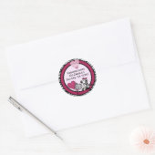 Funky Zebra Baby shower Envelop etiketten afdichti (Envelop)