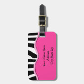 Funky Zebra Bagagelabel (Voorkant verticaal)