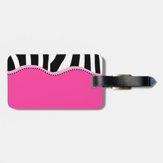 Funky Zebra Bagagelabel (Achterkant horizontaal)
