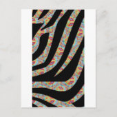 Funky Zebra Briefkaart (Voorkant)