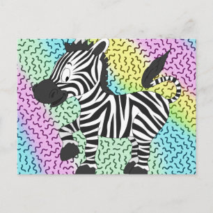 Funky Zebra Briefkaart