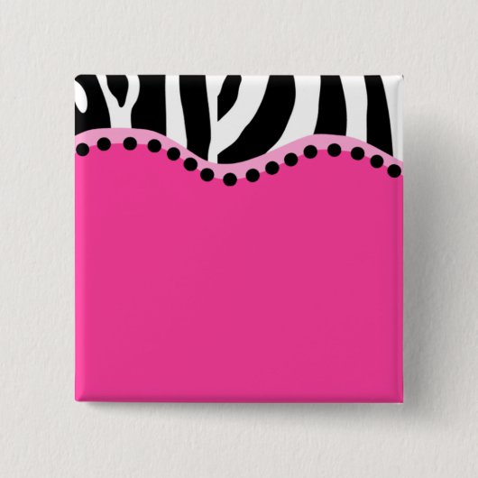 Funky Zebra Button (Voorkant)