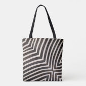 Funky zebra gestreepte tas (Achterkant)
