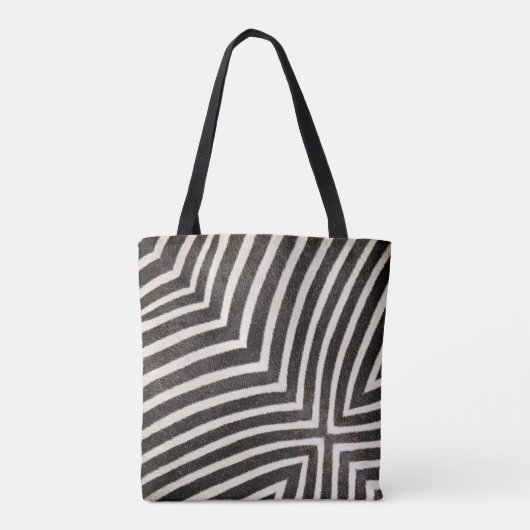 Funky zebra gestreepte tas (Achterkant)