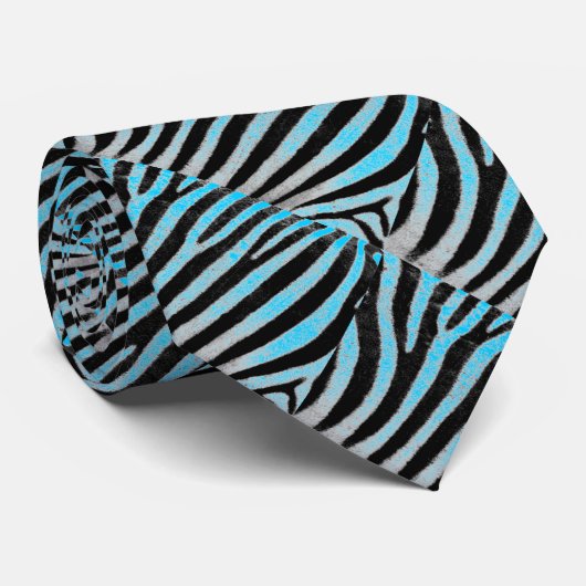 Funky Zebra Hipster/Emo Stropdas (Opgerold)