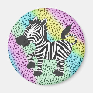 Funky Zebra Magneet